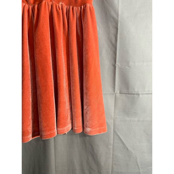 Silence Noise Romper Womens XS Orange Velvet Strappy V Neck Dressy Stretch Party - Picture 7 of 10